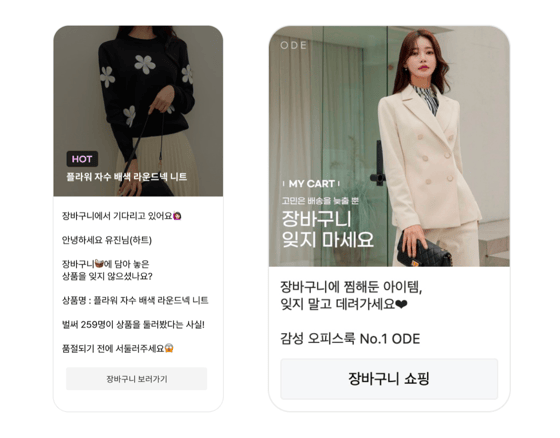 고객생애주기 캠페인 예시